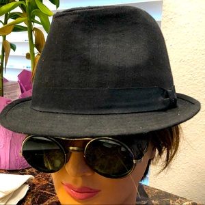 The Decree Pork Pie Men’s Black Hats Size S/M